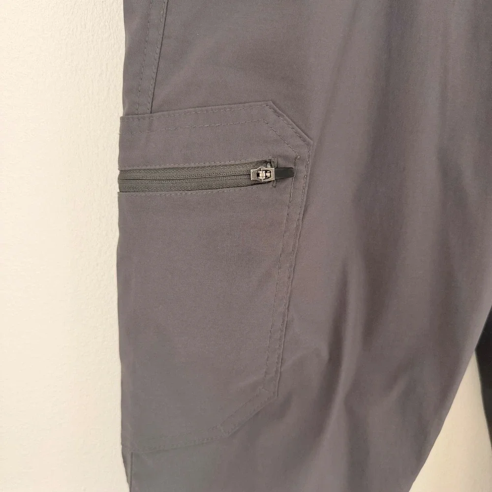 Eddie Bauer Hiking‎ Cargo Utility Pants (34x32) Gray Stretch Lightweight Flex
